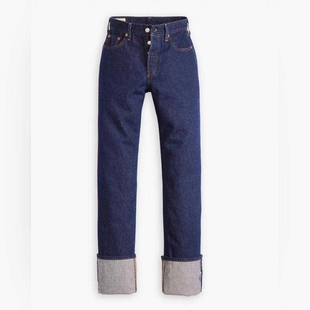 501® '90s Cuffed Selvedge Women's Jeans RARE SOLD OUT 29 x 36